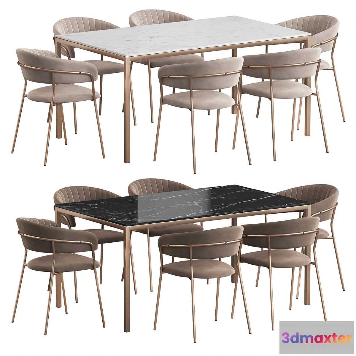 699128 - West Elm Frame table Turin chair Dining set