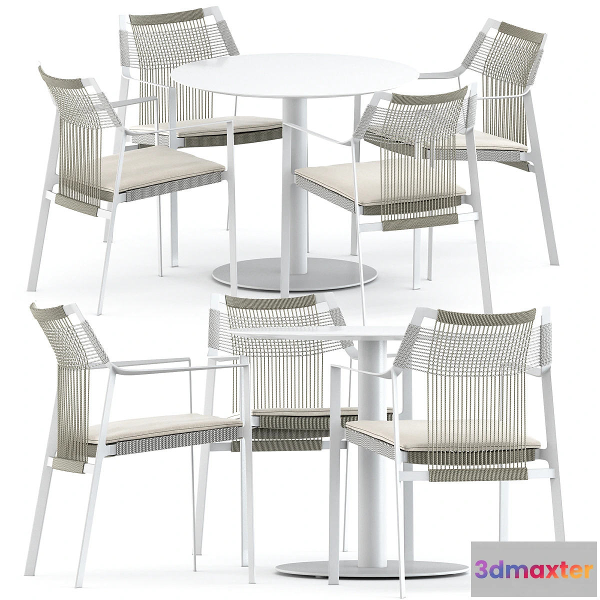 699184 - Nodi armchair and T-Ttable dining table by Tribu