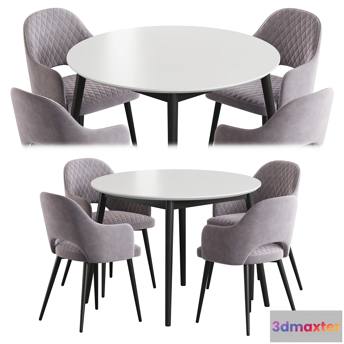699206 - Linda table Leman chair Dining set