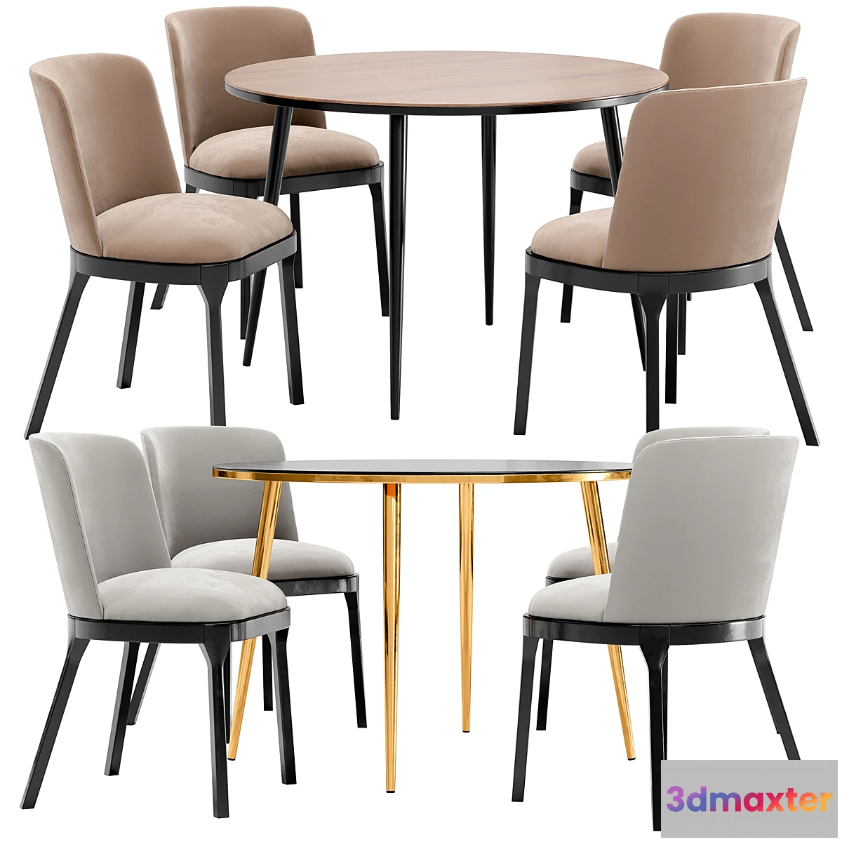 699354 - Selection dining chair and Luxore table