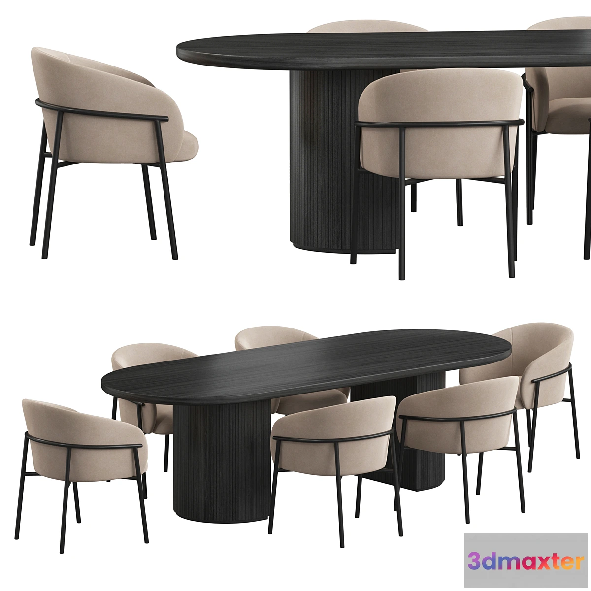 699462 - Gubi Moon Dining set - No.2