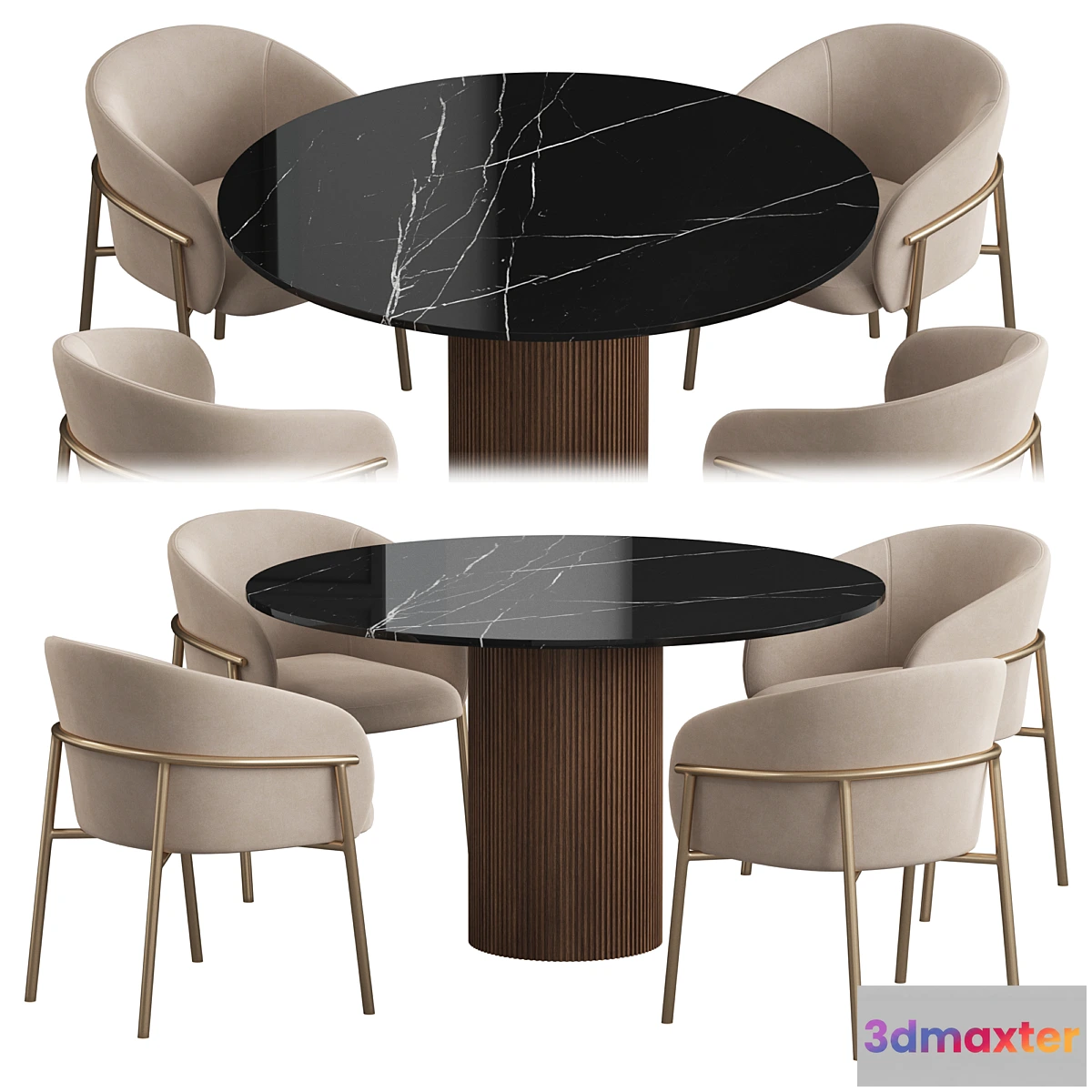 699528 - Ostinato table Rimo chair Dining set