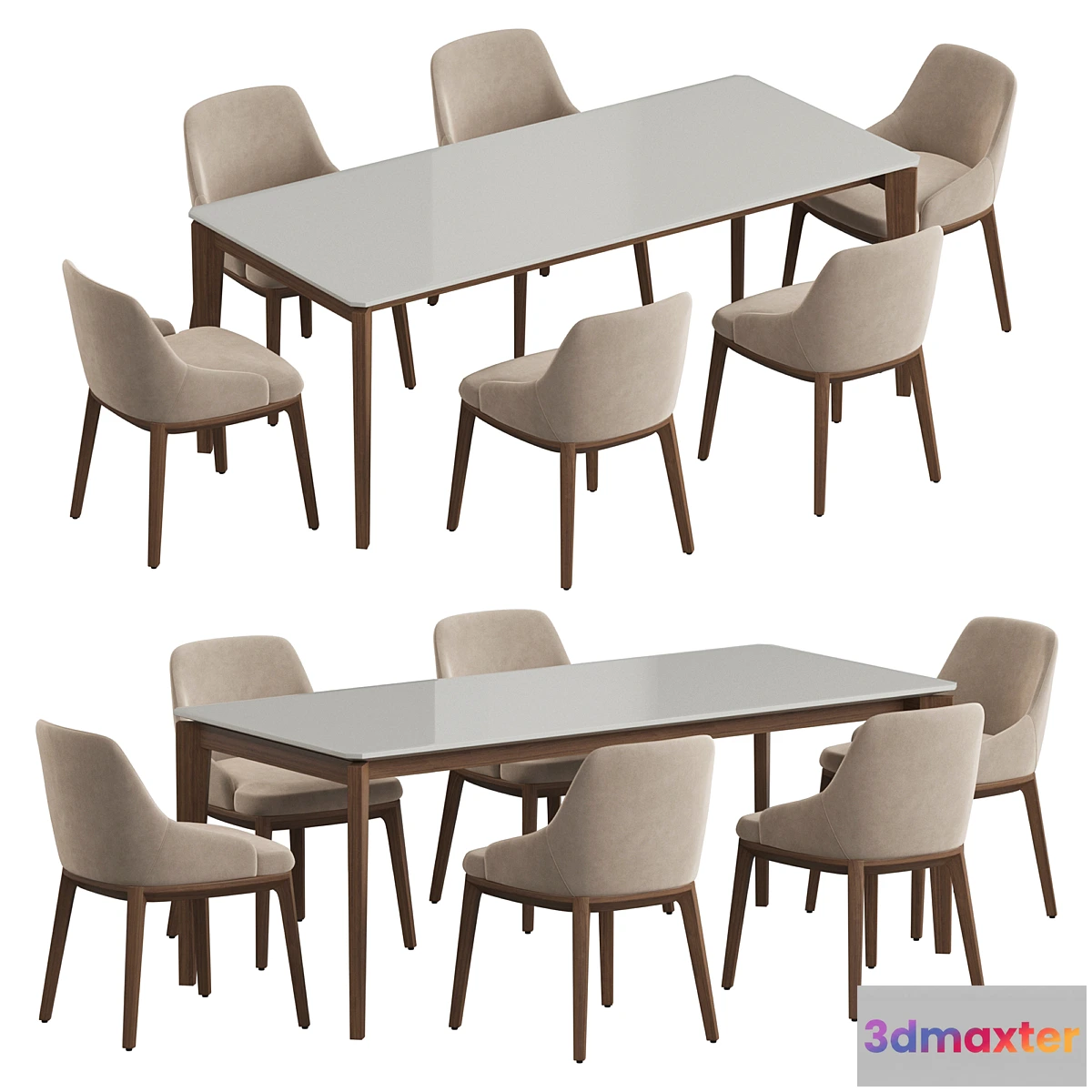 699610 - Angel Cerda Nogal Atlas Dining set