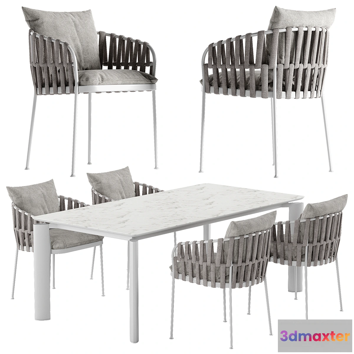 699744 - Talenti Frame chair Domino table set
