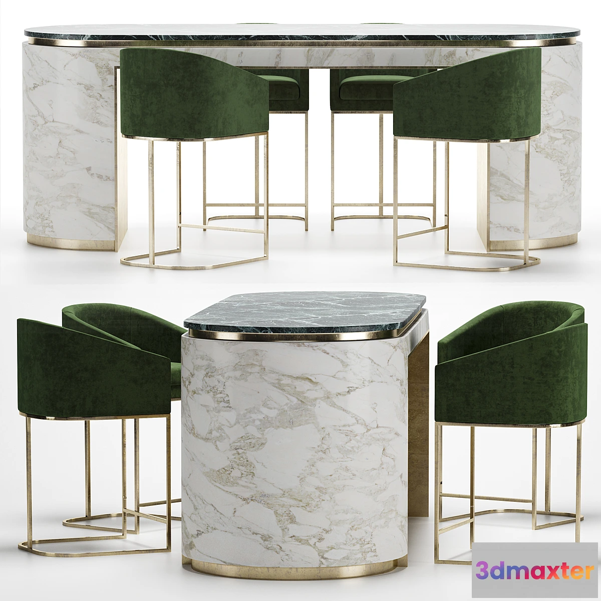 699752 - bar stools with oval table