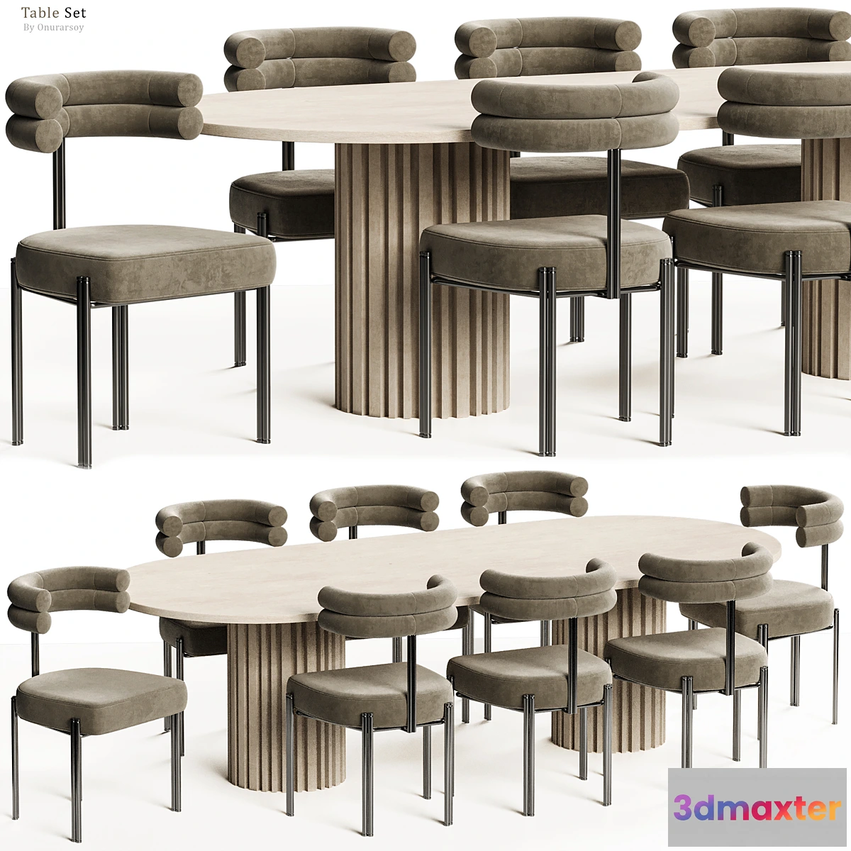 699842 - Gian Chair with Huxley Dining Table Set