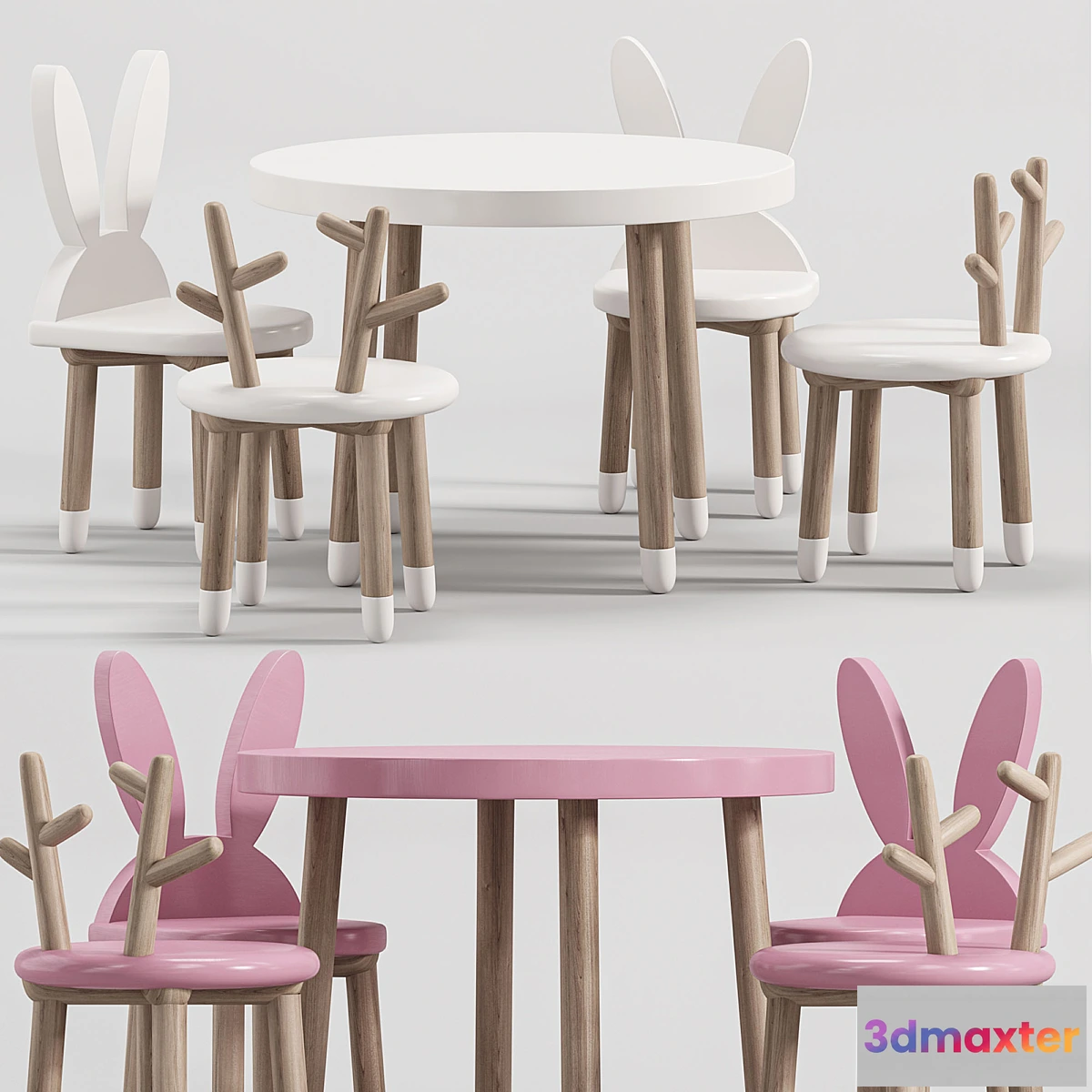 710640 - Wooden Table Chair Set for kids 2