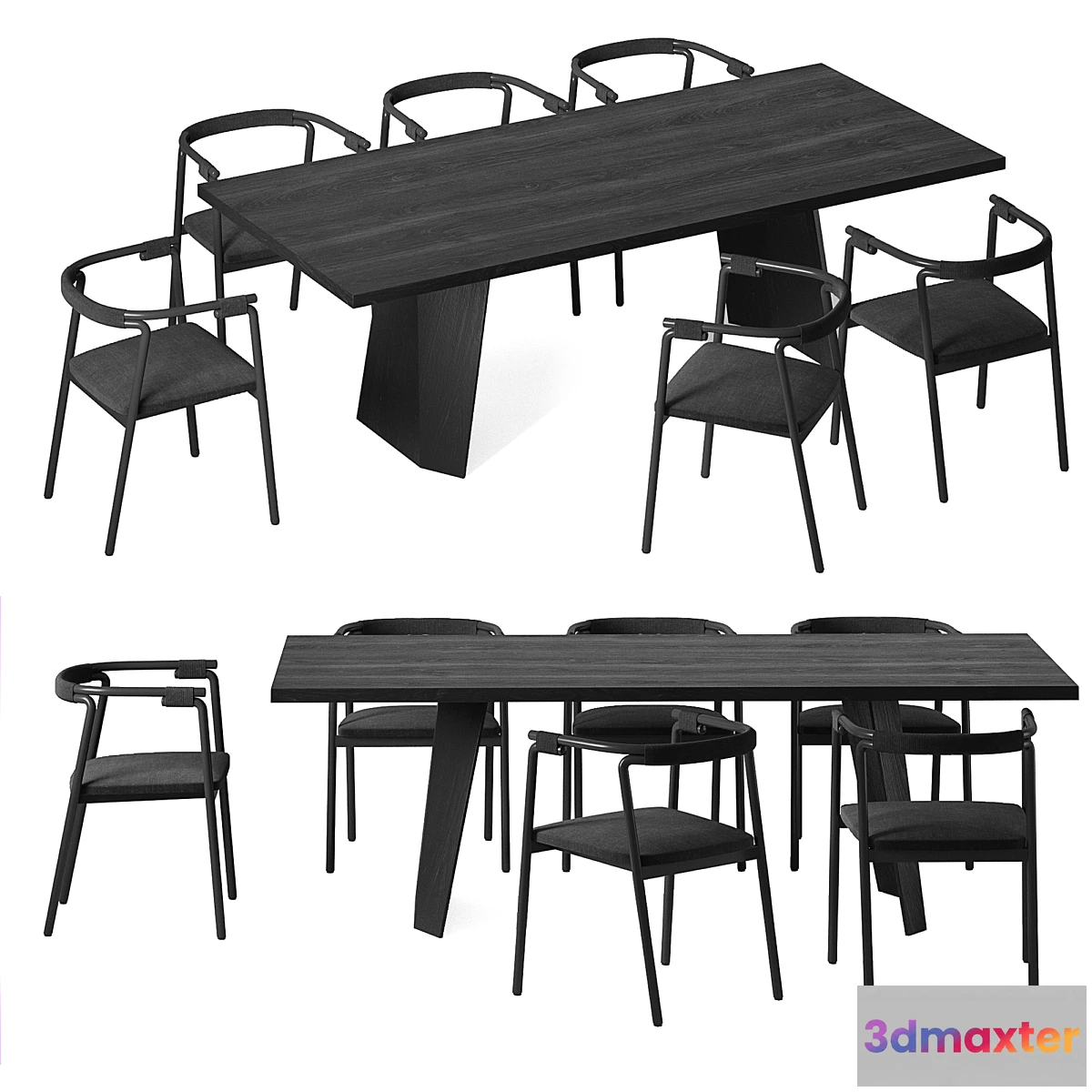 721110 - Wedge table and Rivulet chair. living divani. - No.2