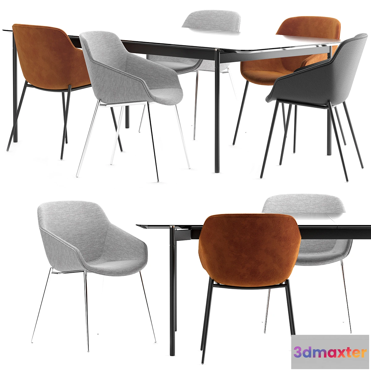 730604 - Boconcept - Vienna Chair + Augusta table - No.2