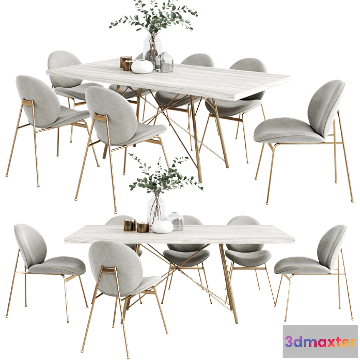 730966 - West Elm Dinning Set 4 - No.3