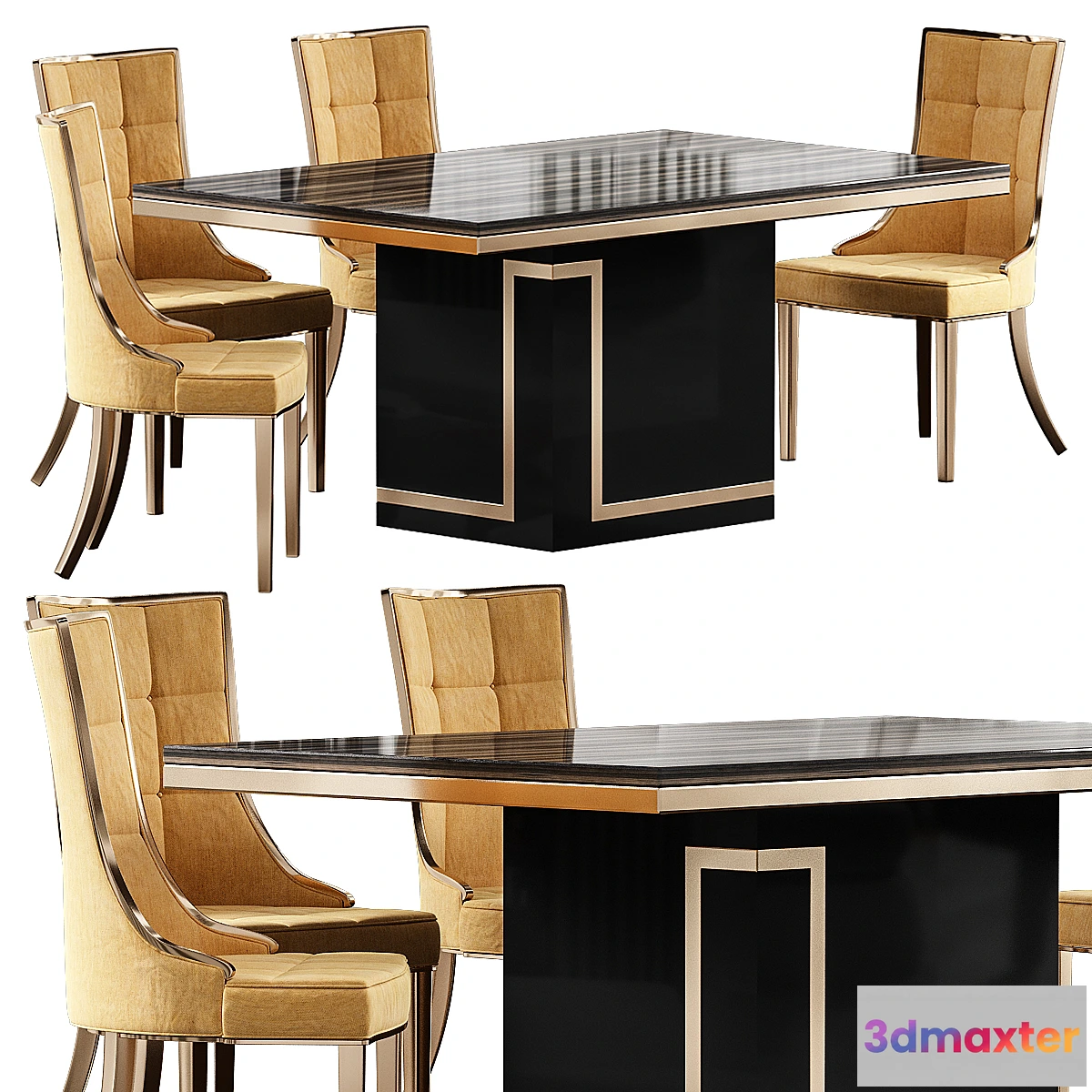 731058 - Cream marble dining table - No.3