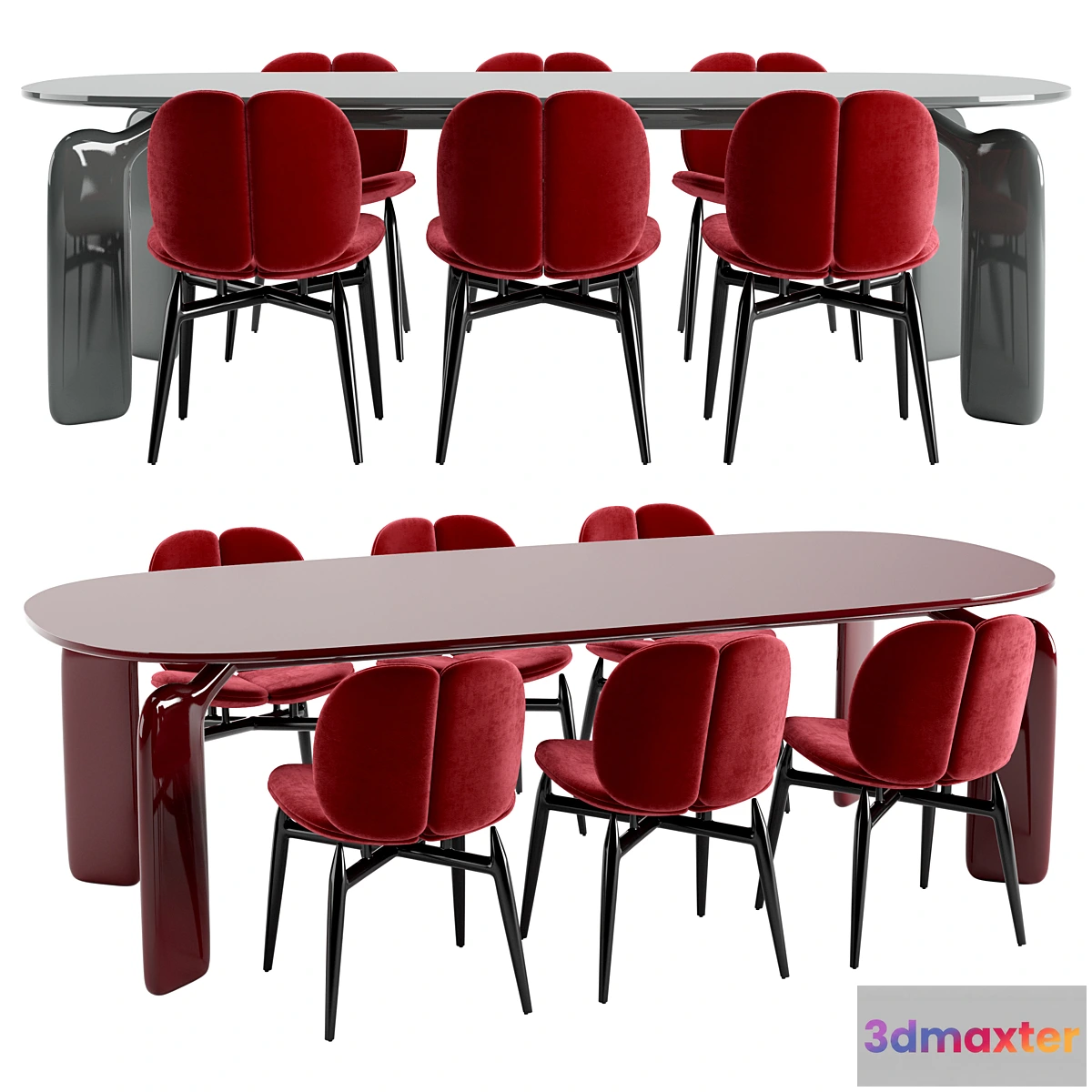 731074 - Roche Bobois - PULP table chair lacquer - No.2