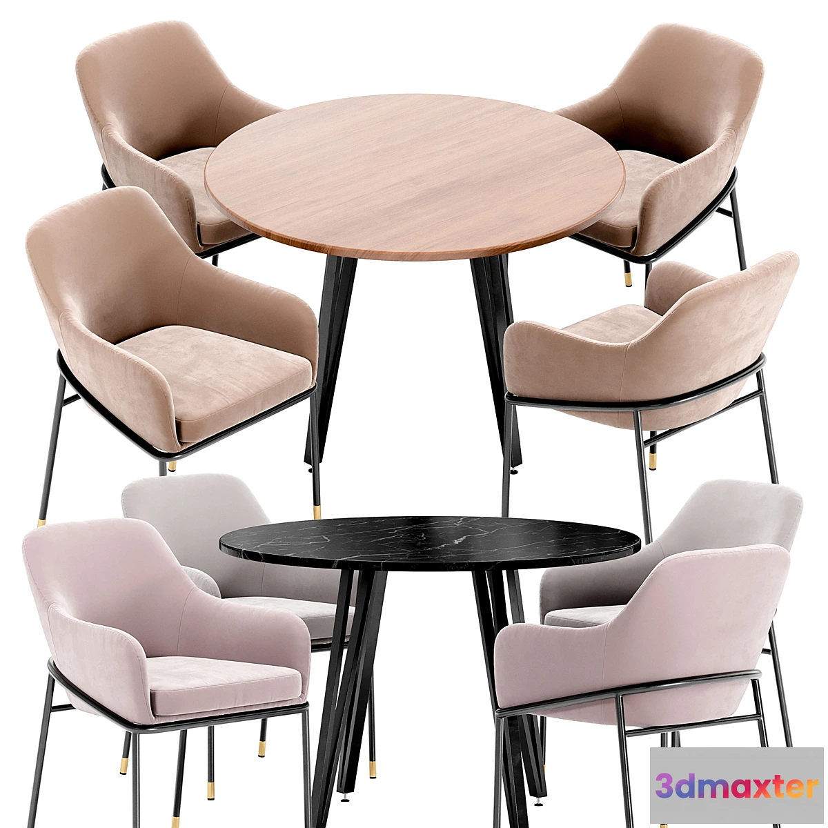 765021 - Sandra dining chair and Raymond table