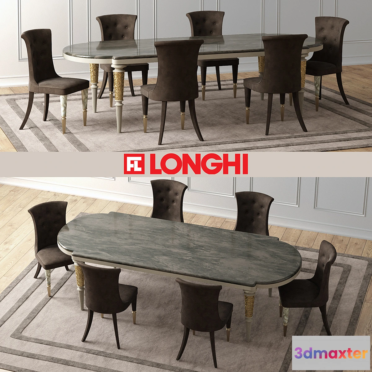 765143 - LAYTON Marble Table & MARION Chairs - No.2