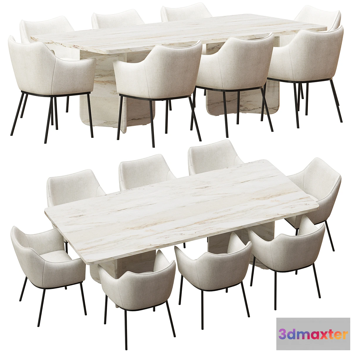 765285 - Coco Republic St James Dining Chair and Como Rectangular Table - No.2