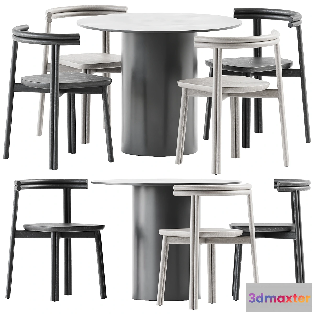 765347 - Dial Dining Table and Twill Chair by DesignByThem - No.2