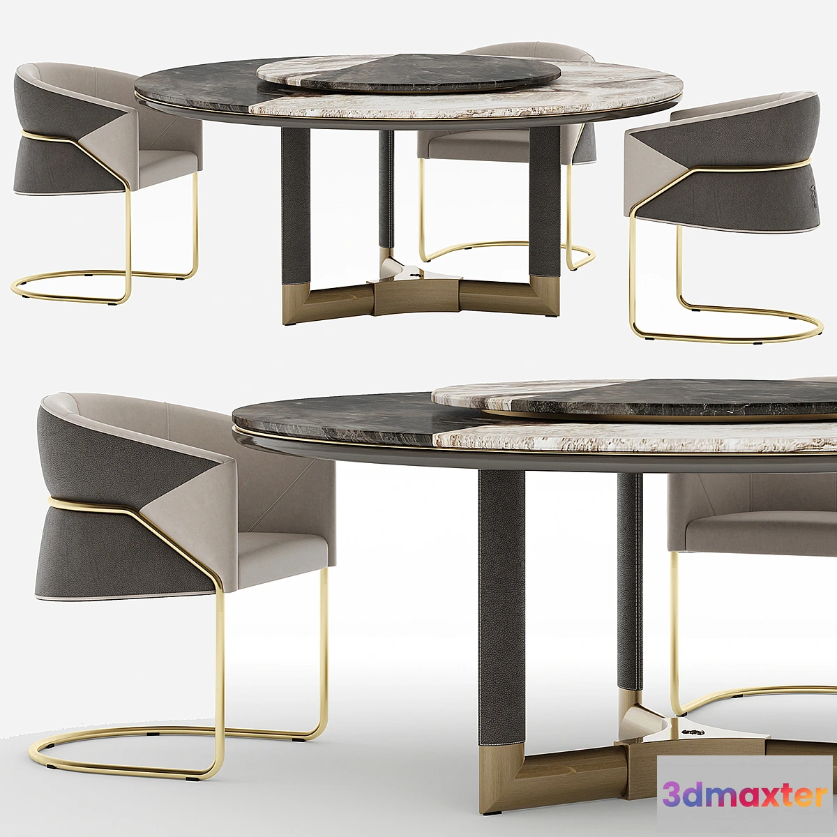 765375 - Visionnaire Morgan-Bonnie Starlight Dining Set - No.2