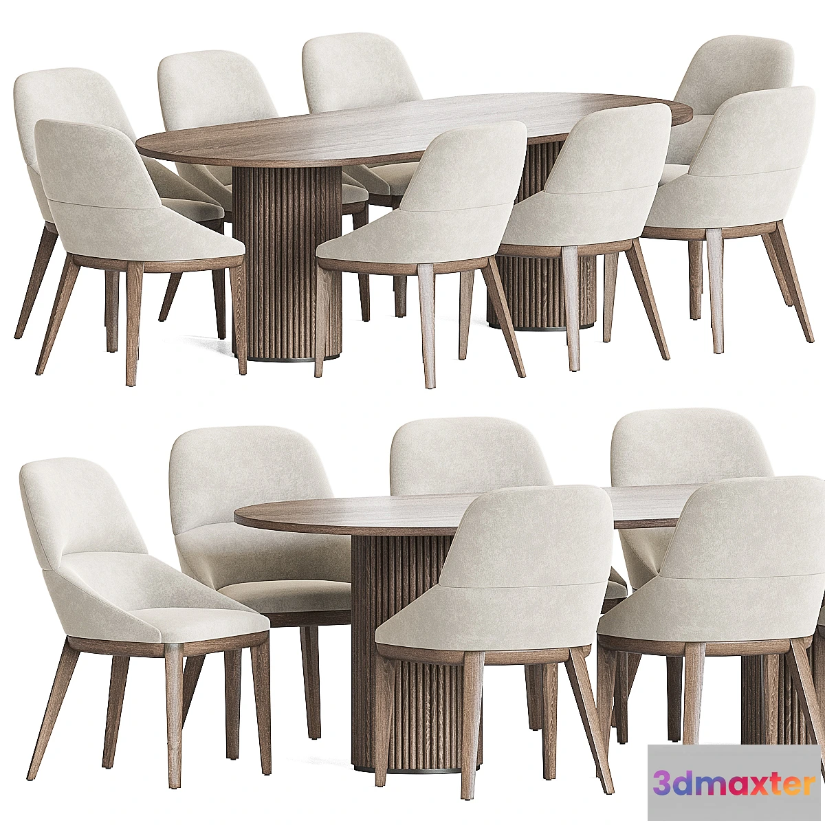 765553 - Queen Chair Campbell Table Dining Set - No.3