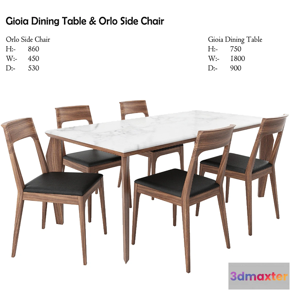 797824 - Gioia Dining Table & Orlo Side Chair - No.2