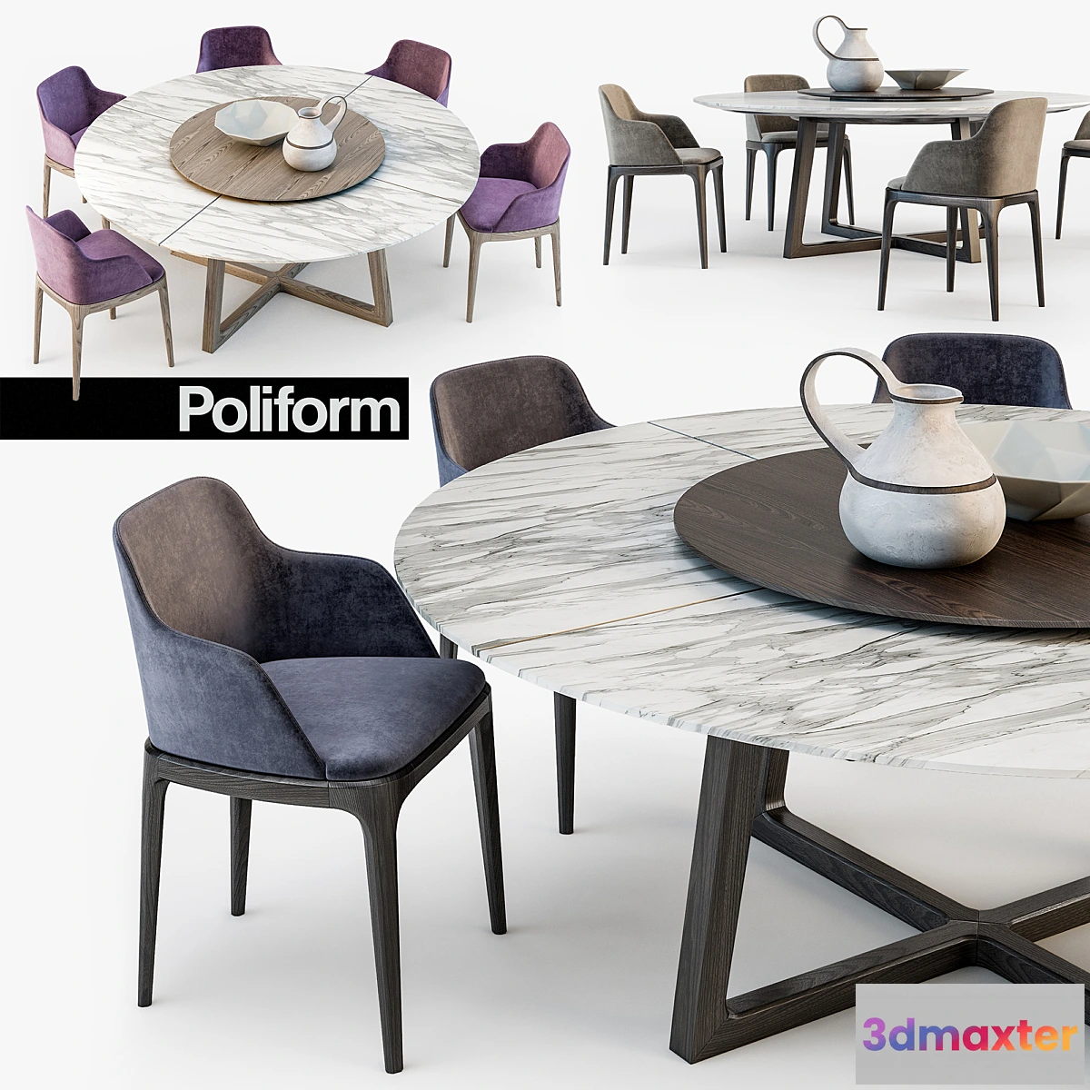 807936 - Poliform Grace chair Concorde table - No.3