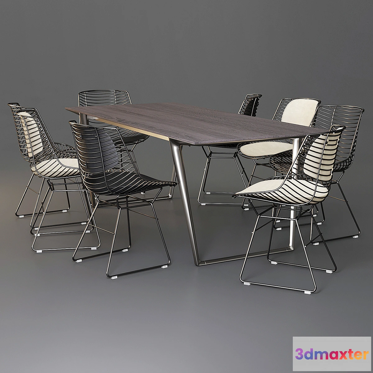 815932 - MDF Italia Dining Set (Table Axy Comfort & Chair Flow Filo) - No.3