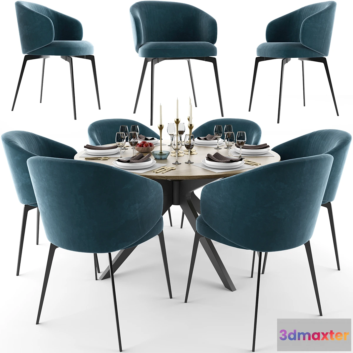 815960 - Lema Bice Dining Table Set - No.3