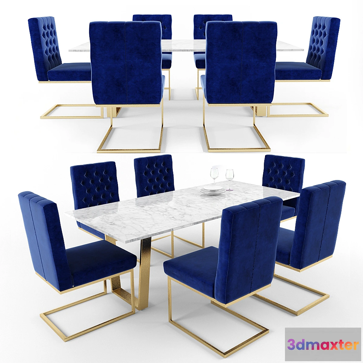 815990 - Cameron Velvet Dining Chair