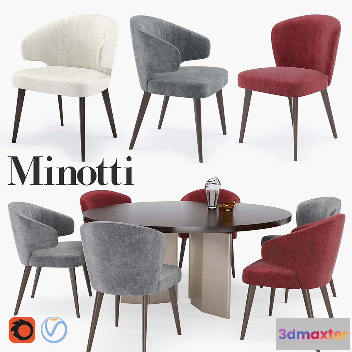 816114 - Minotti Aston “Dining” set