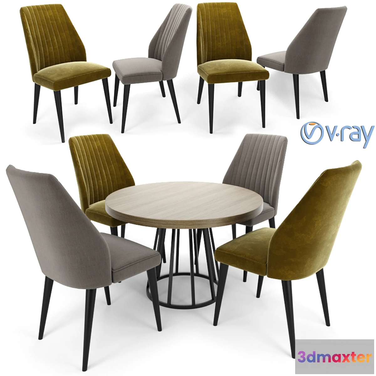 816120 - Vaz Dining Chair With Round Table