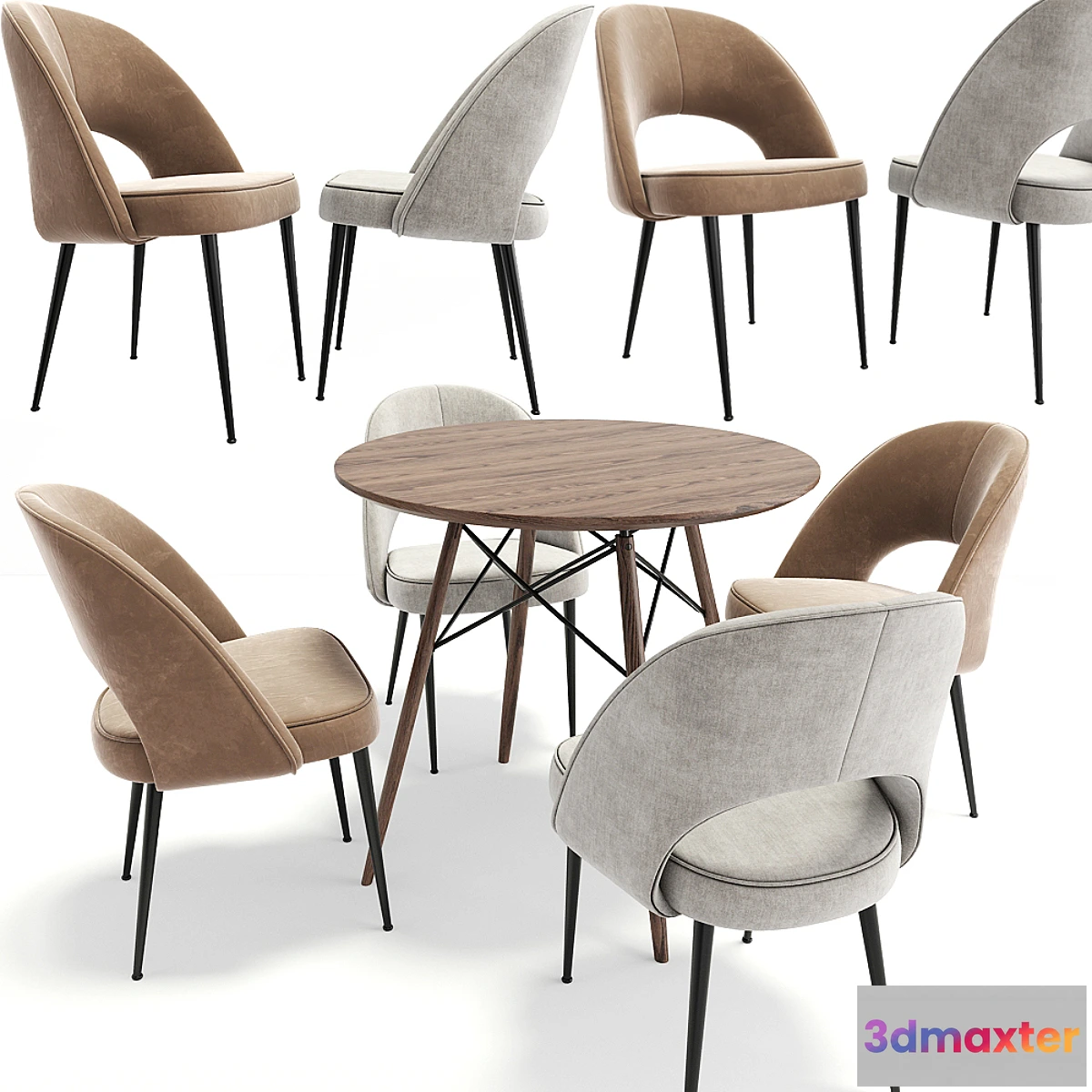 816122 - Dining Chair Set 08 - No.3