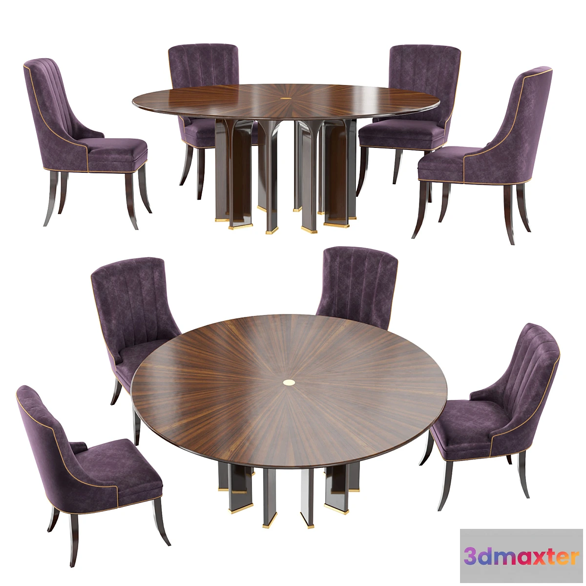 821256 - Baker Dining Table & Chair - No.3