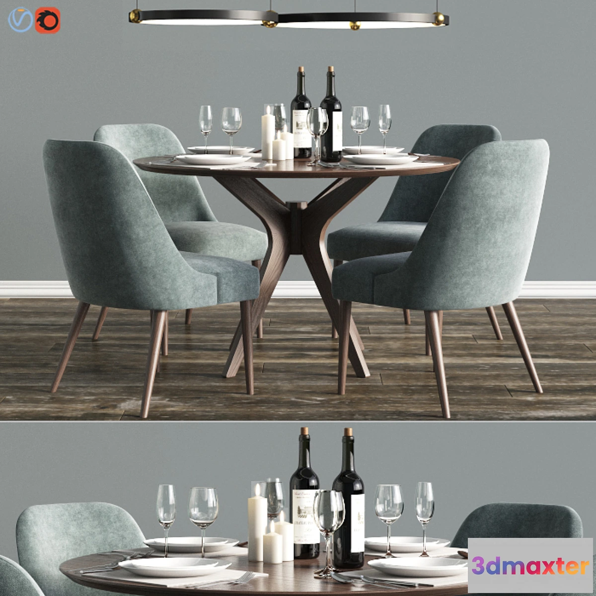 837558 - Modern Dinning Set 2 - No.4