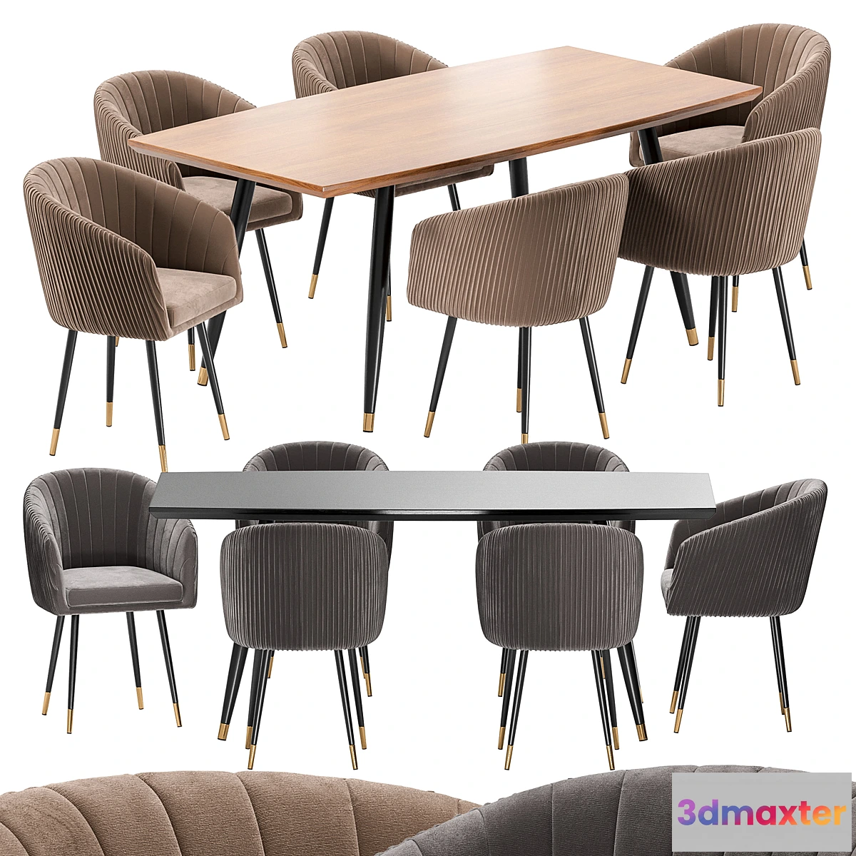 837604 - LM-7305 Dining Chair and Curve Table - No.4