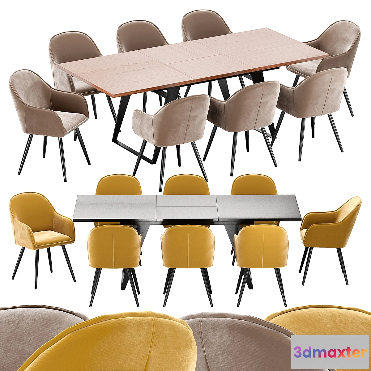 837674 - Frida dining chair and table HA1518-3 - No.3