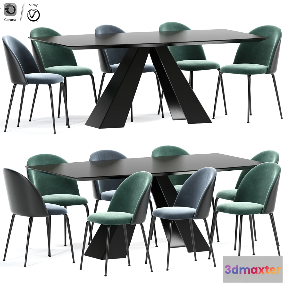 837790 - Cloyd Upholstered Side Chair Table - No.3