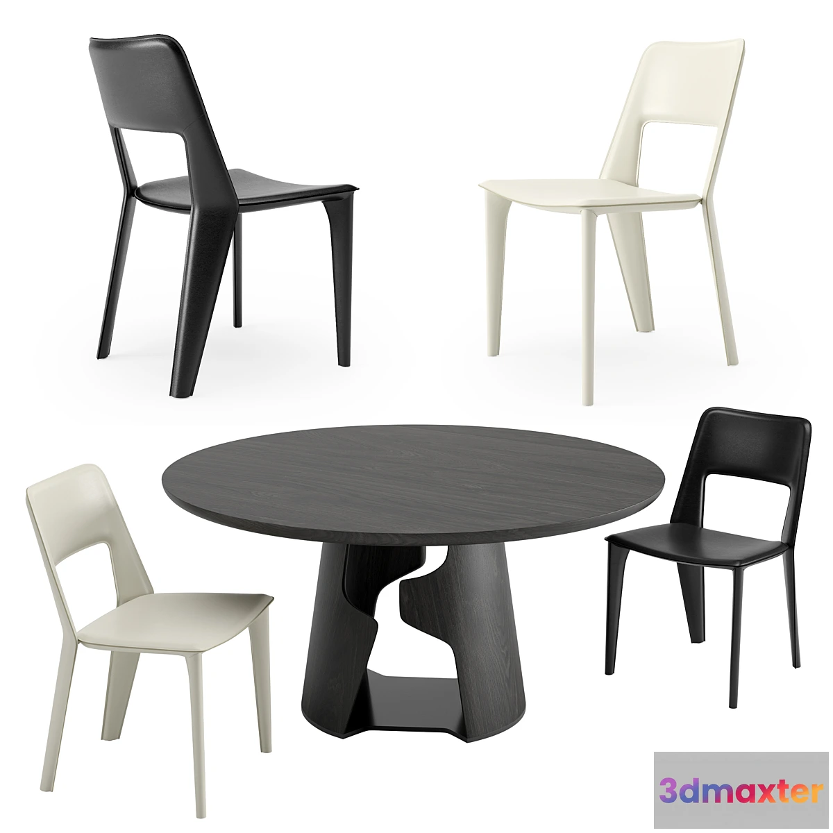 838024 - Holly Hunt Pelle Dining Chair + Cava Dining Table - No.4