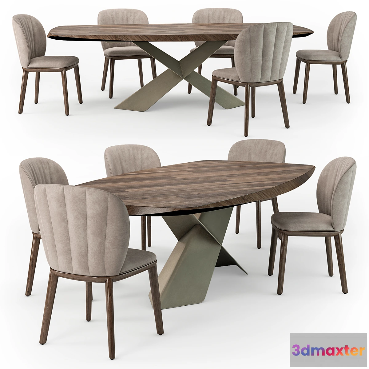 853927 - Cattelan Italia Tyron Wood Chrishell chair - No.3