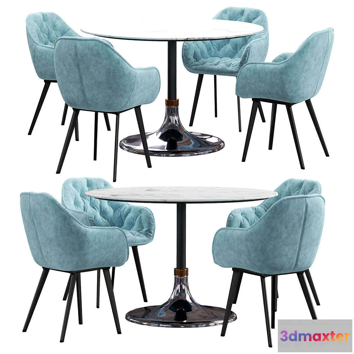 860029 - La forma & CB2 Hackney dining set - No.4