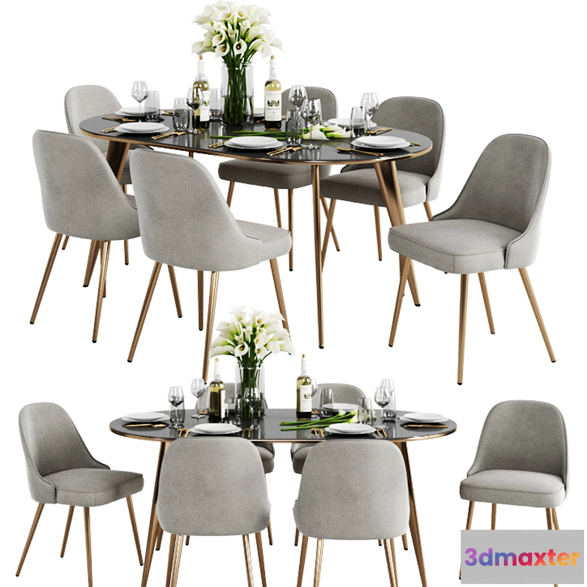 860095 - West Elm Dinning Set 3 - No.5