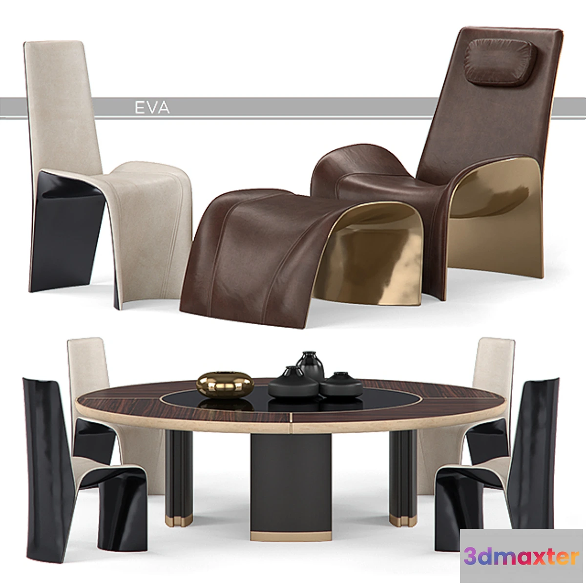 890396 - Giorgetti Eva Chairs and Gordon Table