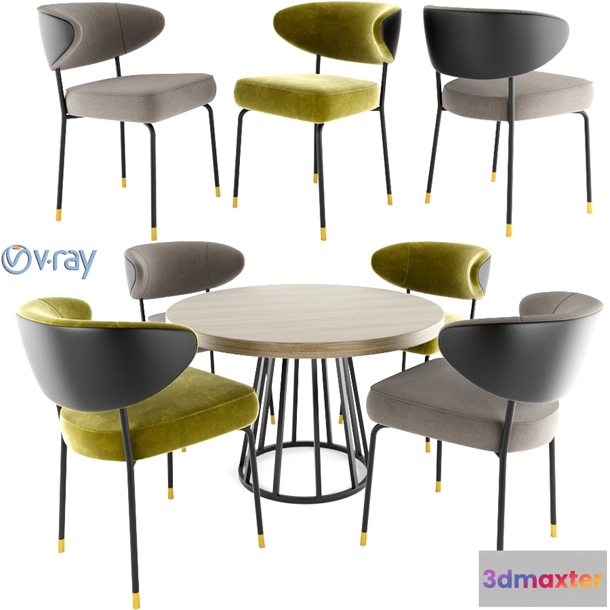 890398 - Minotti Mills Low Chair With Round Table - No.2