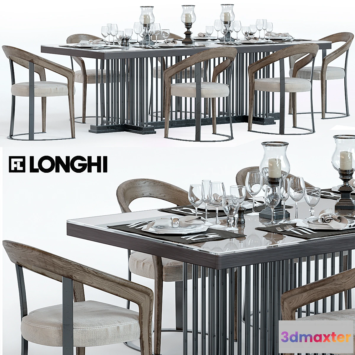 890462 - Longhi- table and chair - EXTRAS
