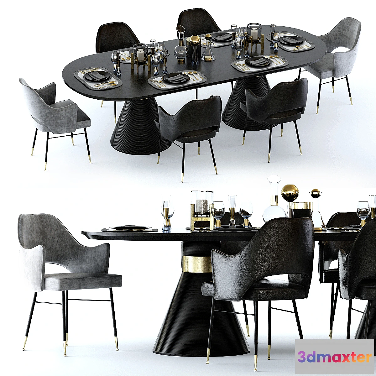 890590 - Kelly Wearstler Miramar Table and Rigby Chair - No.5