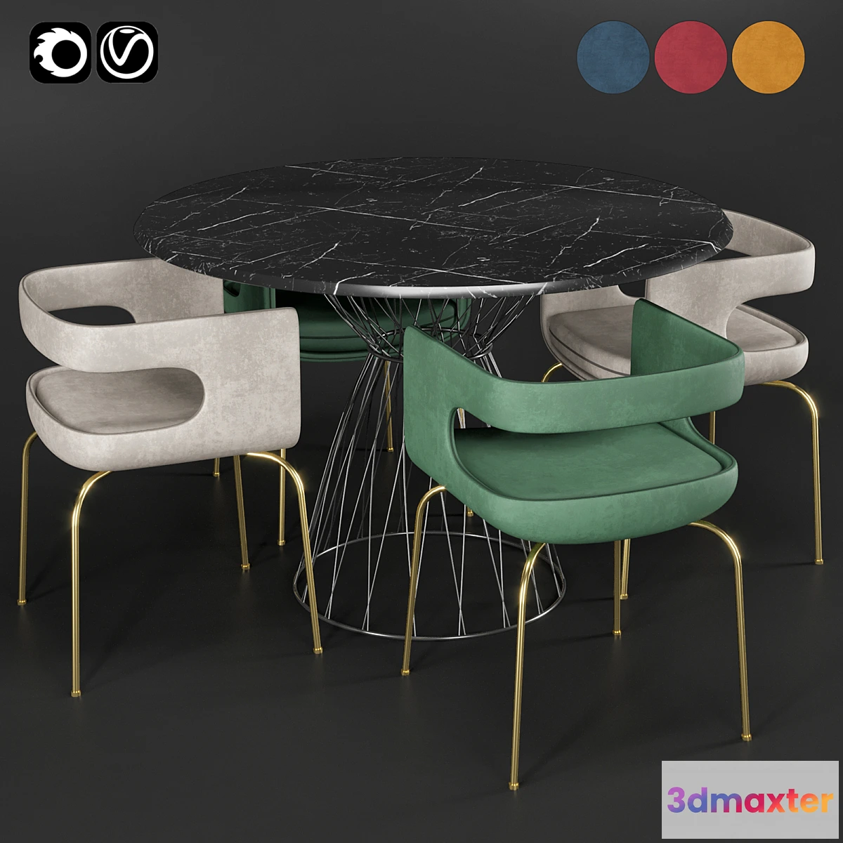 890718 - Chair & table - No.2