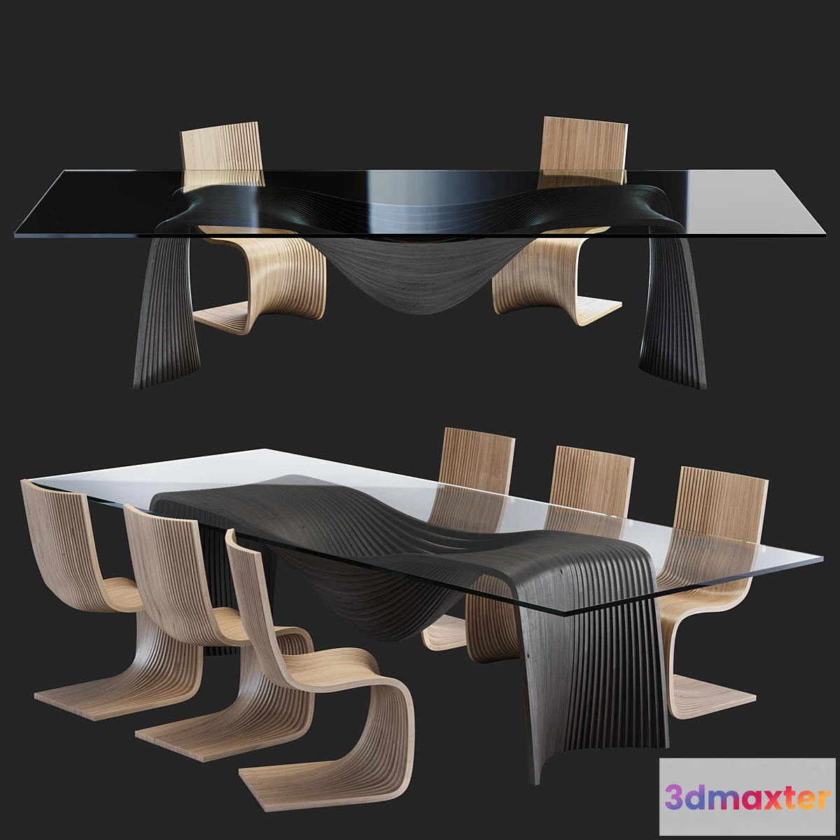 890800 - piegatto-corozo dining set - No.2