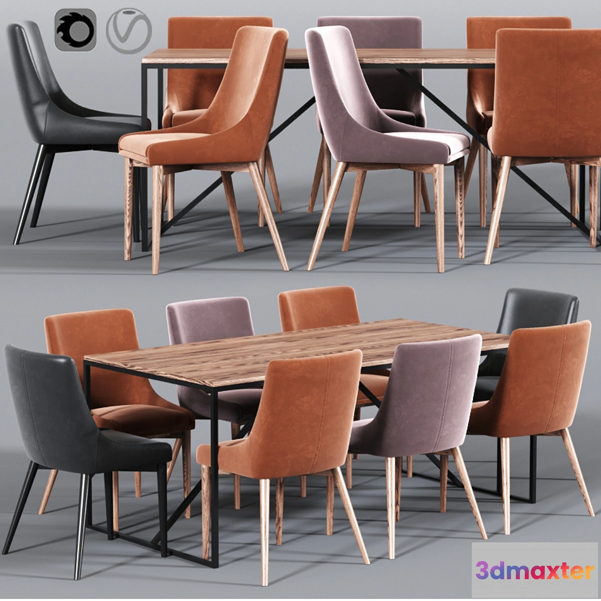 890812 - Blaisell Parsons Dining Table Chair Set - No.2