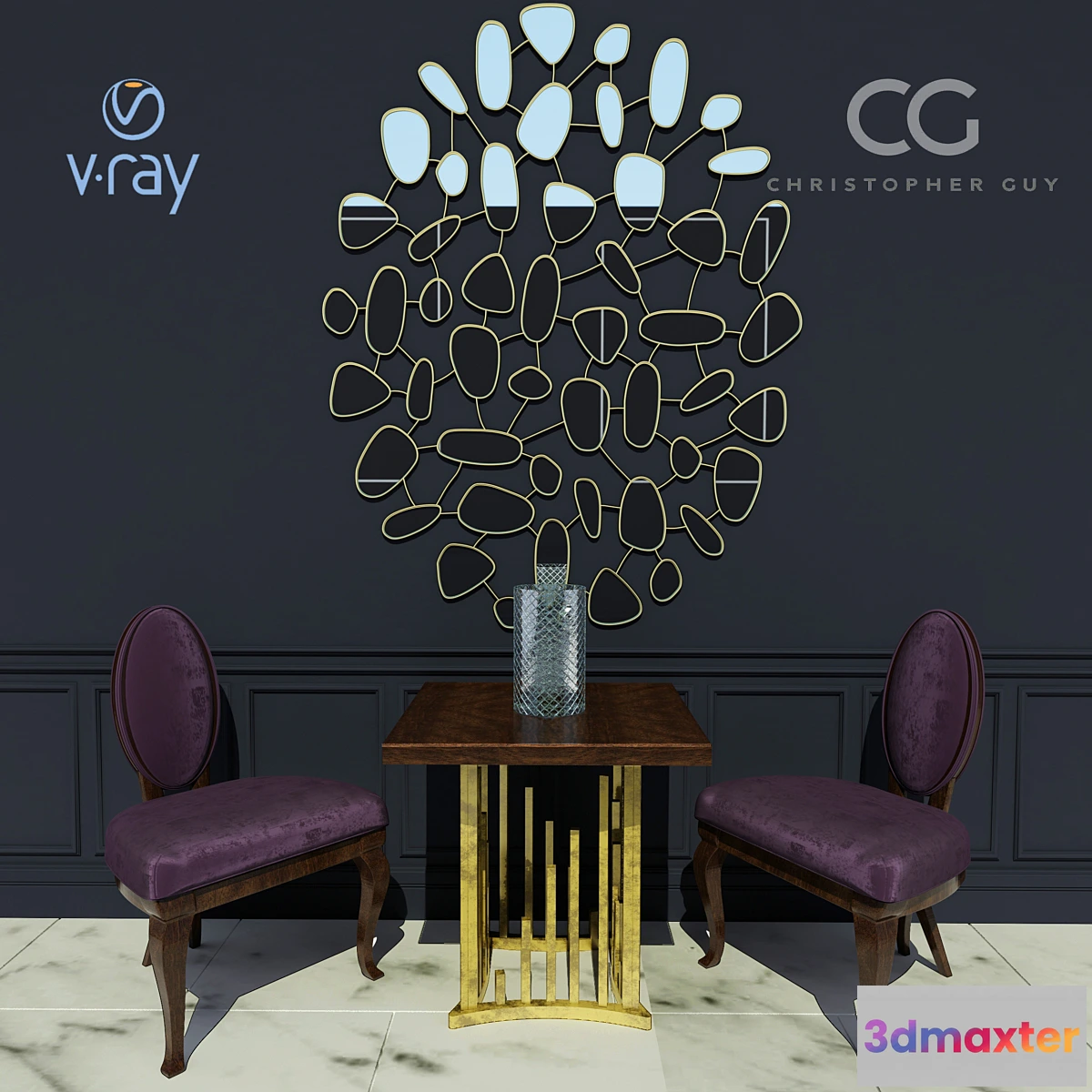 902632 - Set Christopher Guy Vegas Brompton Cailloux - No.2