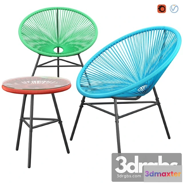 967936 - Accent chairs with table 2