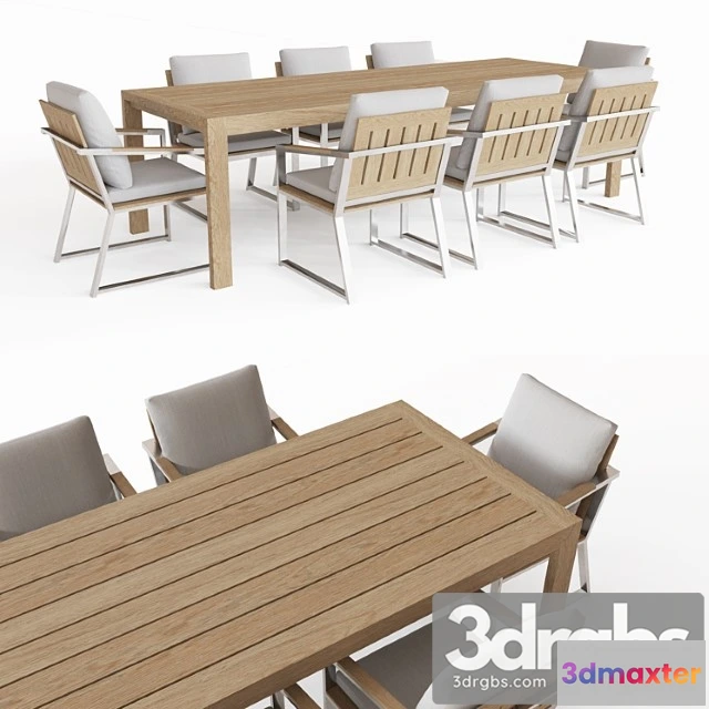 967944 - Aegean teak rectangular dining table 2