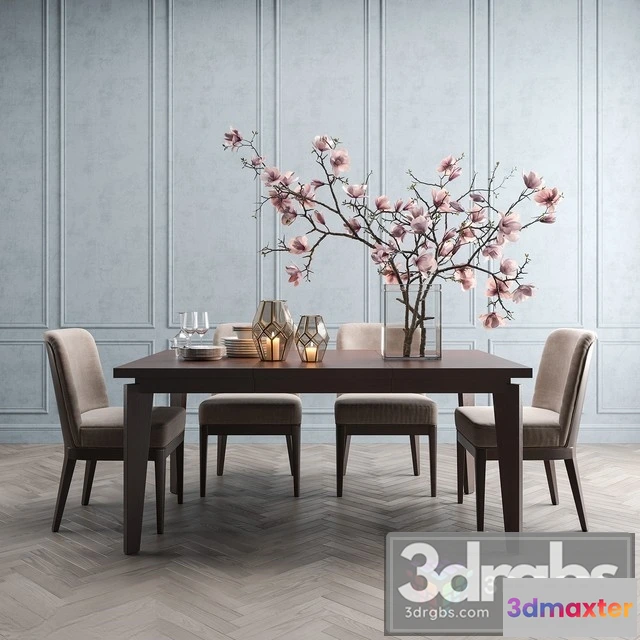 968000 - Angled Leg Table and Chair